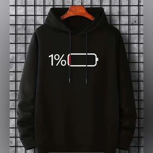 Men’s 2xl battery low sweater hoodie